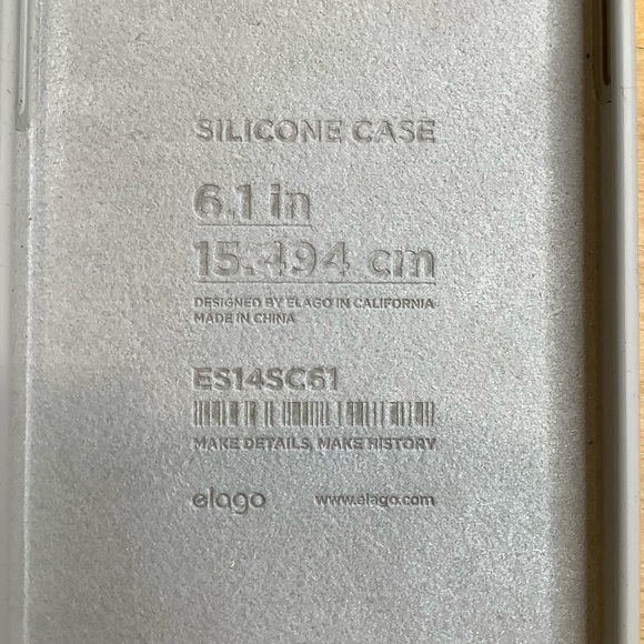 Gray Slim Protective Silicone Case for iPhone 13 - Picture 6 of 6